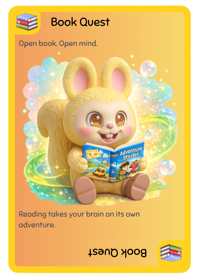 Pip — Learn · Book Quest card
