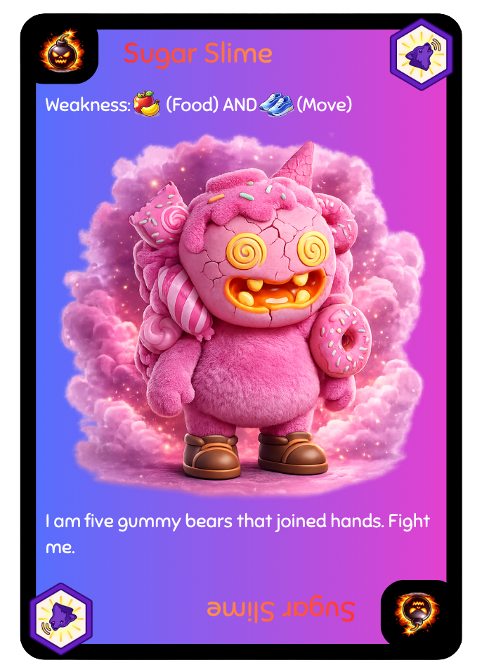 Sugar Slime — Boss example with Howl badge